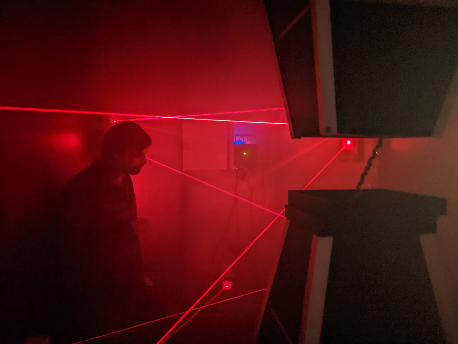 Night-time calibration of the laser puzzle on site